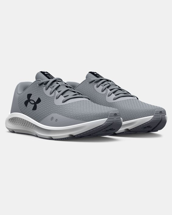 Men's UA Charged Pursuit 3 Running Shoes, Gray, pdpMainDesktop image number 3